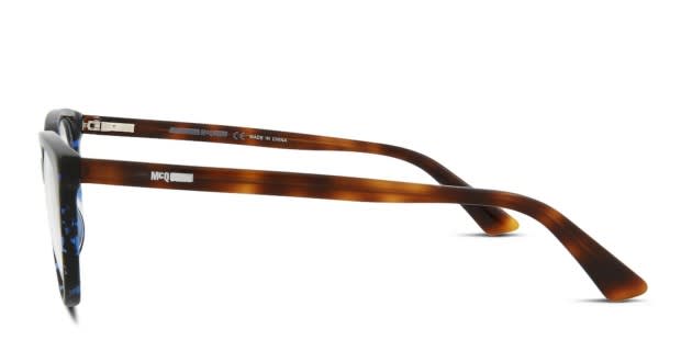ALEXANDER MCQUEEN スクエアフレムメカネ AM0515O 011 Alexander McQueen McQ MQ0115OP Tortoise, Blue Prescription
