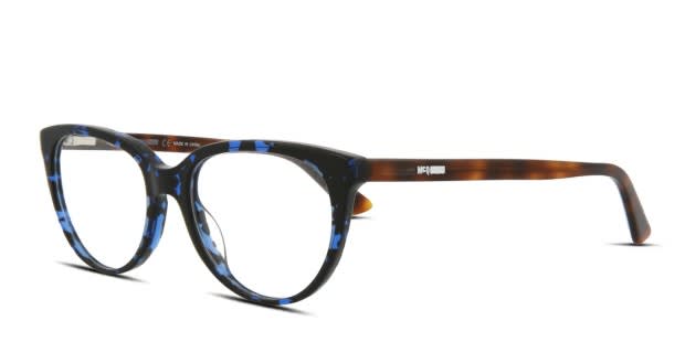 ALEXANDER MCQUEEN スクエアフレムメカネ AM0515O 011 Alexander McQueen McQ MQ0115OP Tortoise, Blue Prescription