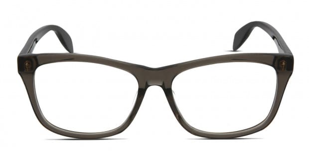 Alexander McQueen AM0148O Gray Eyeglasses Includes FREE Rx Lenses