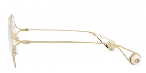 Gucci GG0254OA Gold Prescription Eyeglasses