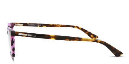 Alexander McQueen McQ MQ0126O Tortoise, Purple glasses - Tortoise / Purple - Side View