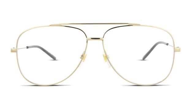 Gucci gold clear glasses 2025