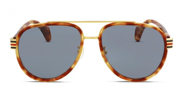 Gucci GG0447S Tortoise Gold Prescription Sunglasses