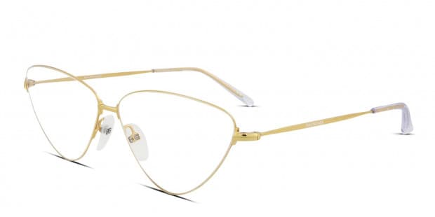 Balenciaga BB0015O Gold Eyeglasses | Includes FREE Rx Lenses