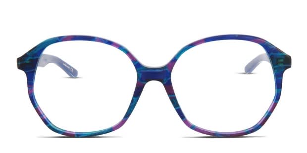 Balenciaga BB0005O Blue/Purple Prescription Eyeglasses 