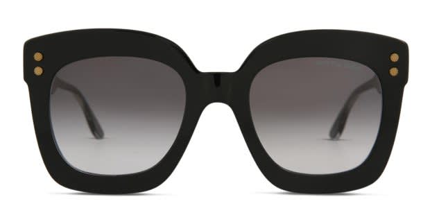 Bottega Veneta Glossy Black Sunglasses Bottega Veneta BV1233S 001 Sunglasses - US main image 4