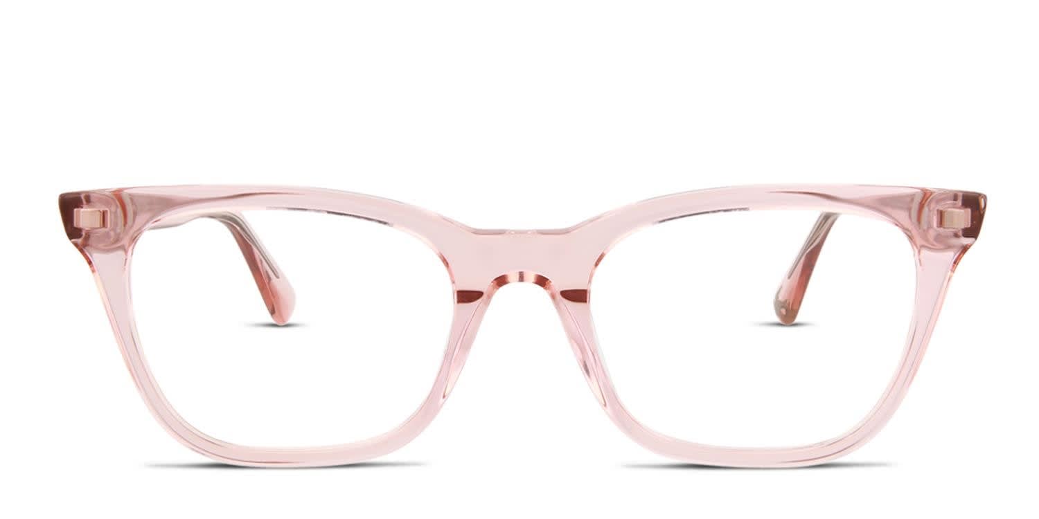 Alexander McQueen McQ MQ0194O Pink, Clear glasses - Pink / Clear - Frontal View