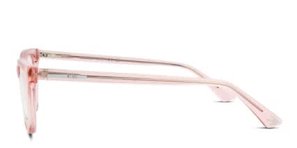 Alexander McQueen McQ MQ0194O Pink, Clear glasses - Pink / Clear - Side View