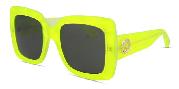 Gucci GG0083S Yellow Prescription Sunglasses