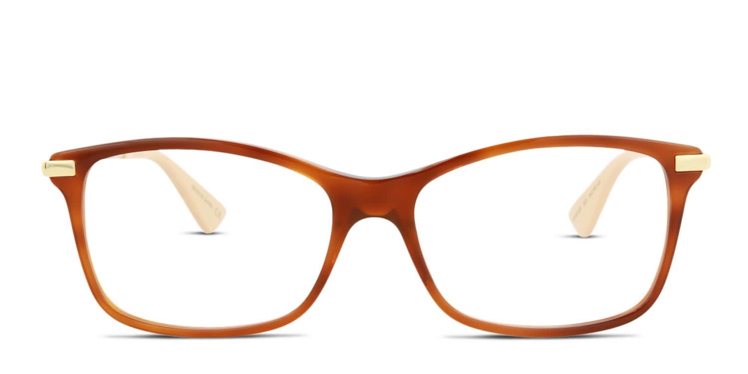 Gucci GG0513O Tortoise, Orange glasses - Tortoise / Orange - Frontal View