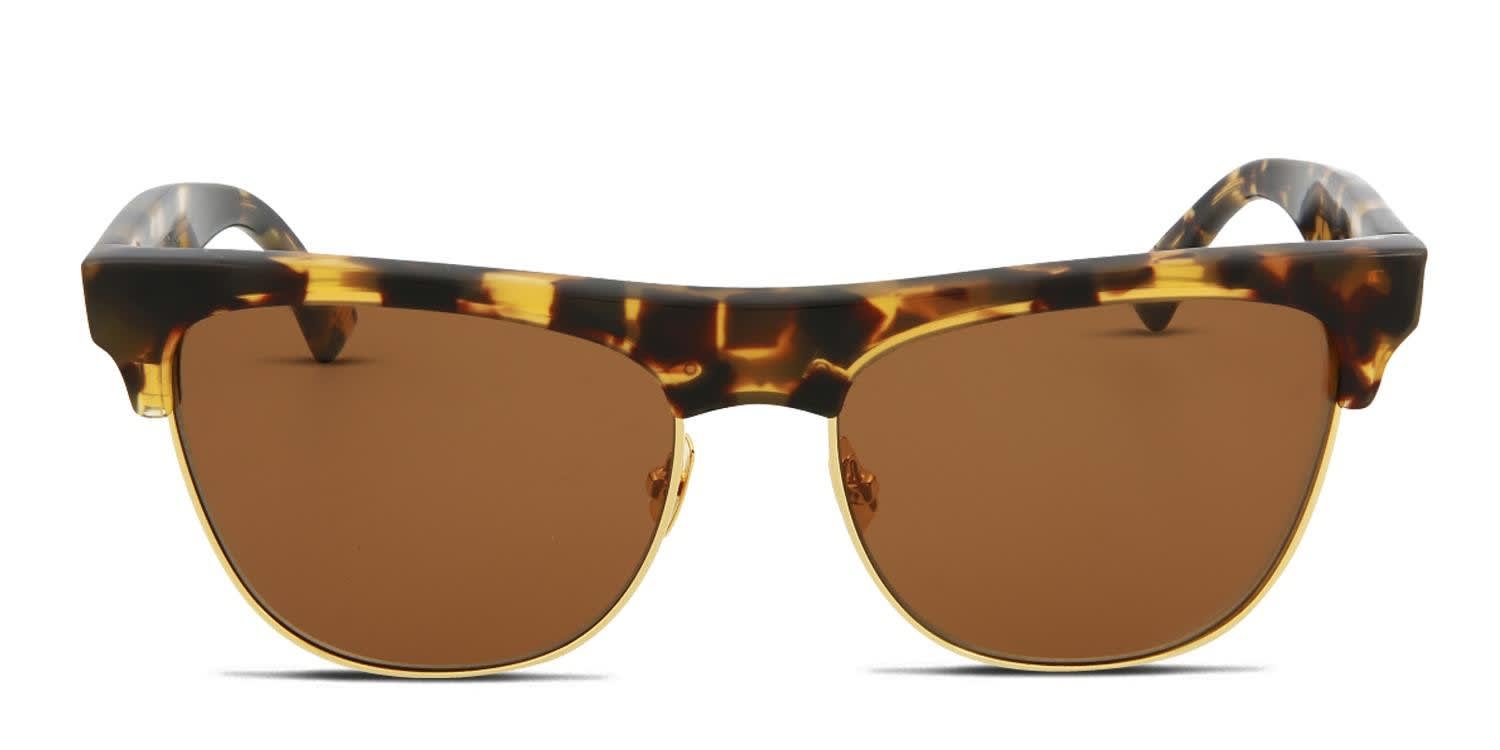 Bottega Veneta BV1003S Tortoise, Gold glasses - Tortoise / Gold - Frontal View
