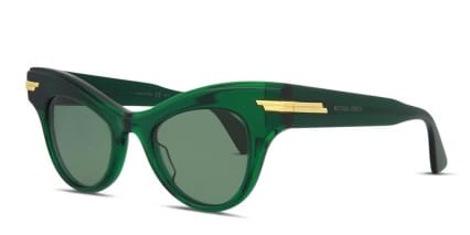 Bottega Veneta BV1004S Green glasses - Green - Angle View