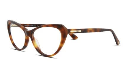 Alexander McQueen McQ MQ0237O Tortoise glasses - Tortoise - Angle View