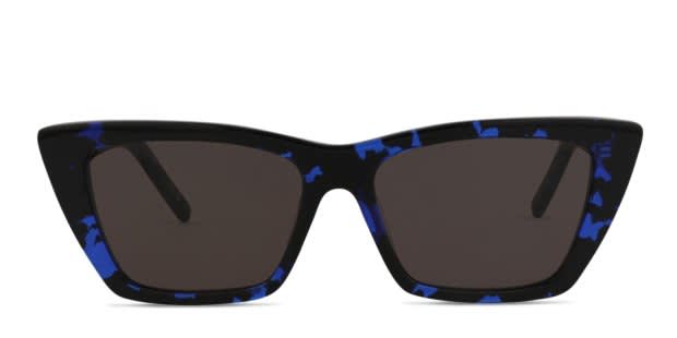 Saint Laurent SL 276 Mica Tortoise, Blue Prescription Sunglasses