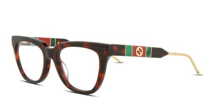Gucci GG0601O Tortoise glasses - Tortoise - Angle View