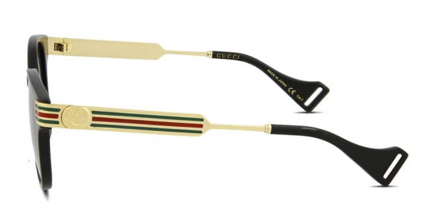 Gucci GG0586S Black/Gold Prescription Sunglasses