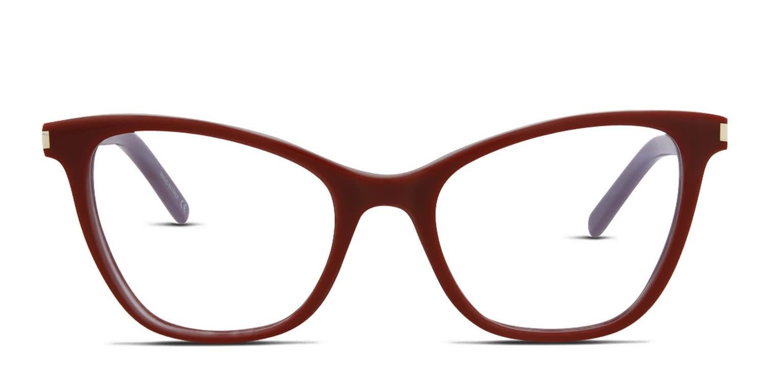 Saint Laurent SL 219 Red Eyeglasses | Includes FREE Rx Lenses