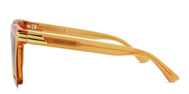 BOTTEGA VENETA オレンジ キャットアイ サングラス Bottega Veneta™ Classic BV1346S Cat-Eye Sunglasses | EyeOns.com