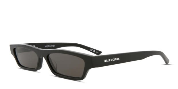 BALENCIAGA ブラックサングラス BB0075S 001 Balenciaga BB0075S Shiny Black Prescription Sunglasses