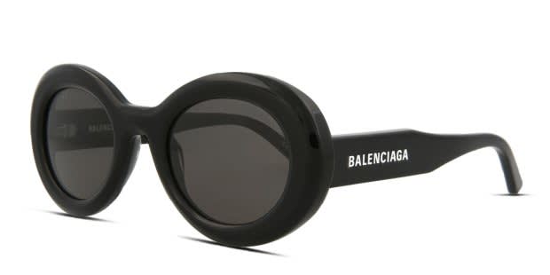 Balenciaga BB0074S Shiny Black Prescription Sunglasses
