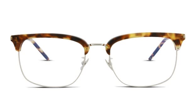 Saint Laurent SL 346 Tortoise, Silver Eyeglasses | Includes