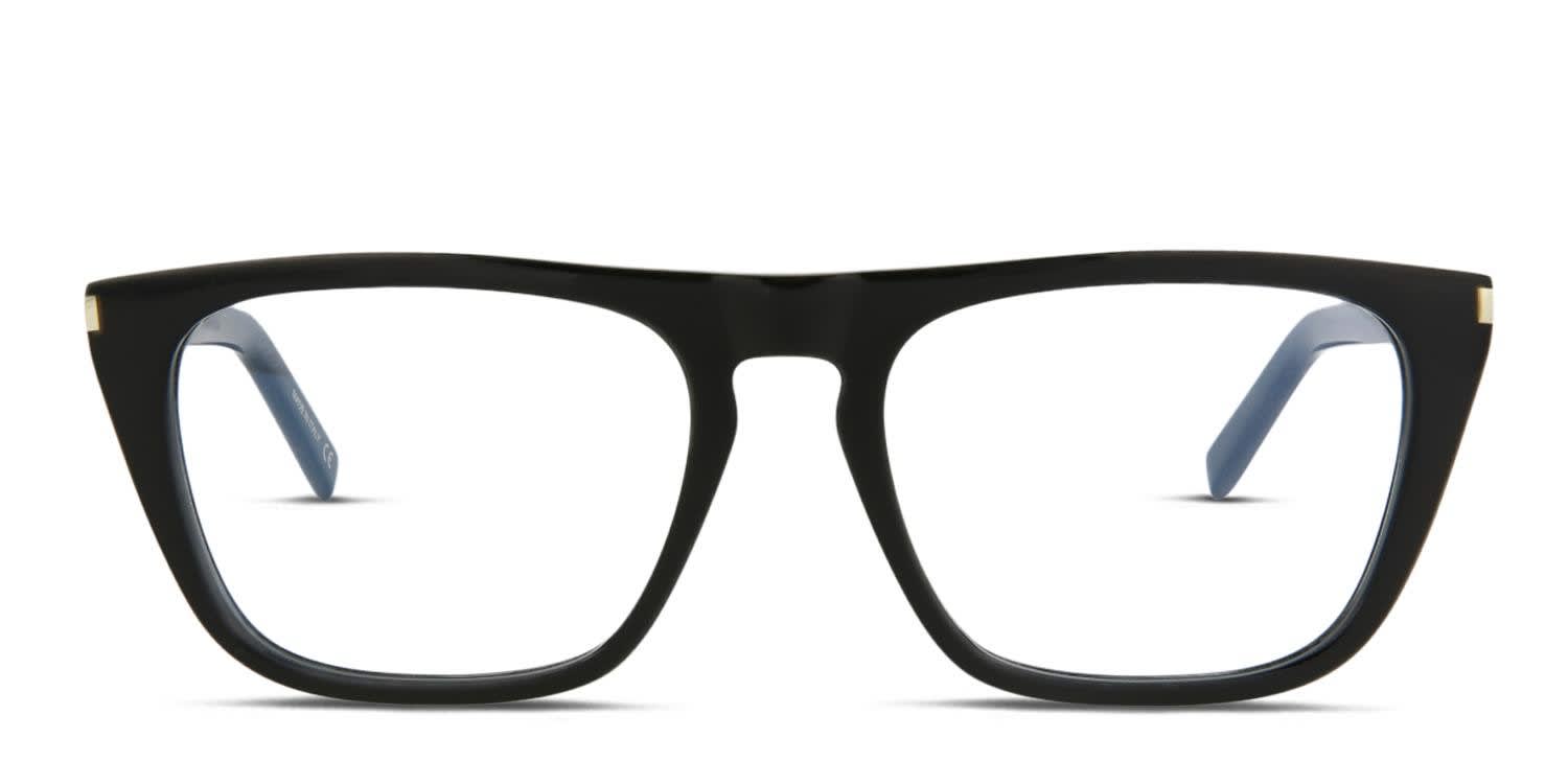 Saint Laurent SL 343 Shiny Black glasses - Shiny Black - Frontal View
