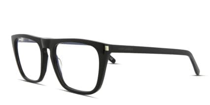 Saint Laurent SL 343 Shiny Black glasses - Shiny Black - Angle View