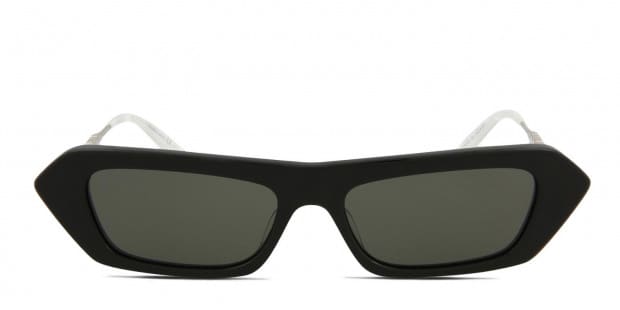 Gucci - Rectangular Sunglasses with Crystals - Black - Gucci