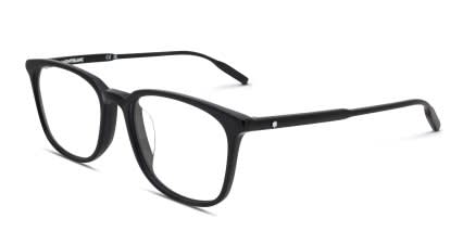 Montblanc MB0089OK Black glasses - Black - Angle View