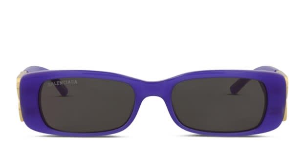 B*A様 BALENCIAGA パープルレクタンギュラーサングラス Balenciaga BB0096S Purple Prescription Sunglasses