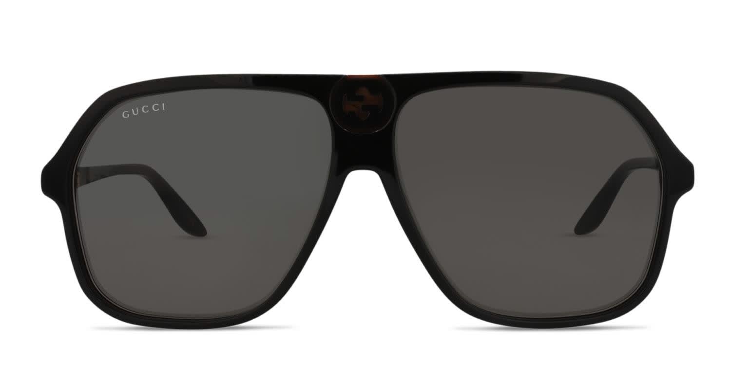 Gucci GG0734S Shiny Black glasses - Shiny Black - Frontal View