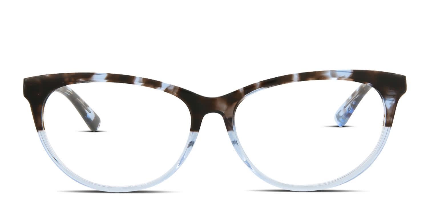 Alexander McQueen MCQ MQ0294OP Tortoise, Blue glasses - Tortoise / Blue - Frontal View