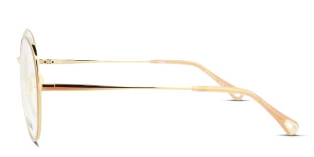 メガネ Chloe Chloe - CH0180O - 003 gold gold transparent Chloe CH0018O Gold, Beige Prescription Eyeglasses