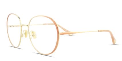 Chloe CH0018O Gold, Beige glasses - Gold / Beige - Angle View