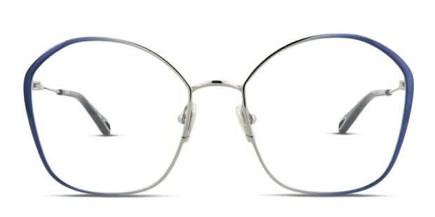 Chloe CH0017O Blue Silver Prescription Eyeglasses