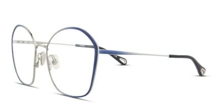 Chloe CH0017O Blue, Silver glasses - Blue / Silver - Angle View
