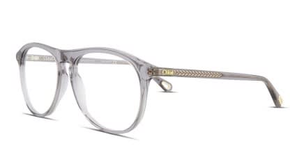 Chloe CH0010O Gray glasses - Gray - Angle View