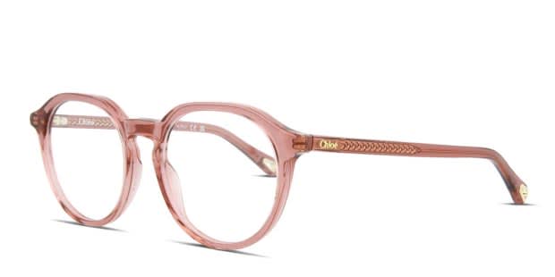 Chloe CH0012O 006 Eyeglasses Pink 50mm Square Frame Chloe Glasses ESTHER CH0012O 006 main image 4