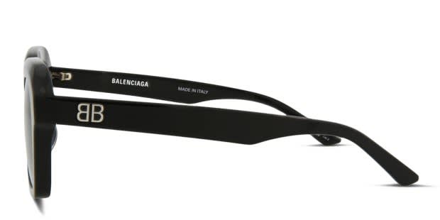 Balenciaga BB0127S Shiny Black Prescription Sunglasses