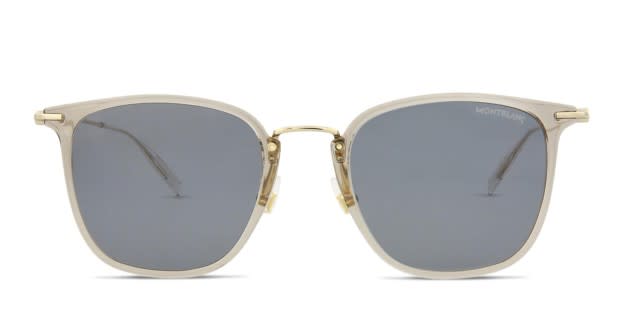 Mont Blanc MB0157SA Beige, Gold Prescription Sunglasses