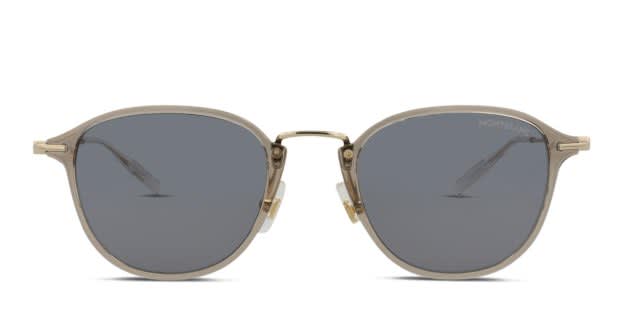 Mont Blanc MB0155S Beige, Gold Prescription Sunglasses