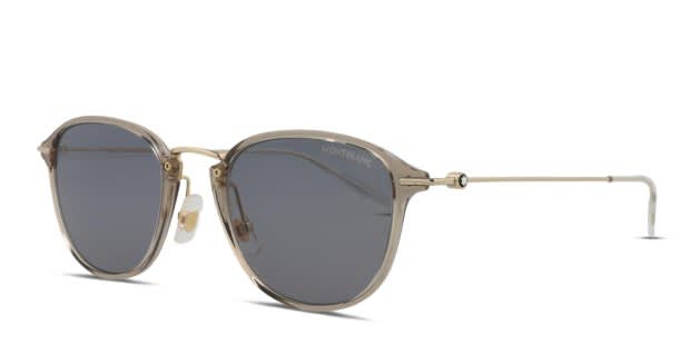 Mont Blanc MB0155S Beige, Gold Prescription Sunglasses