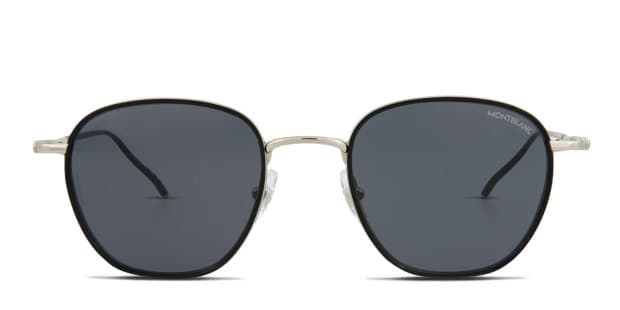 Mont Blanc MB0160S Black, Silver Prescription Sunglasses