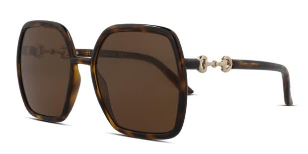 Gucci GG0890S Brown, Tortoise Prescription Sunglasses