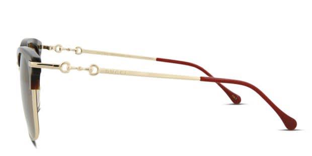 Gucci GG0918S Brown, Tortoise, Gold Prescription Sunglasses