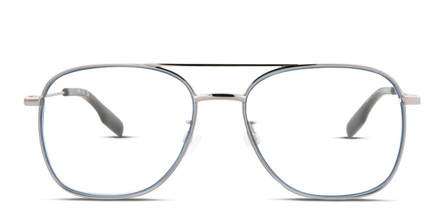 Alexander McQueen McQ MQ0315O Gunmetal, Blue glasses - Gunmetal / Blue - Frontal View