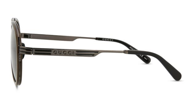 GUCCI 2点SET Wide belt with Interlocking G buckle in black leather