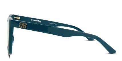 Balenciaga BB0129O Blue glasses - Blue - Side View