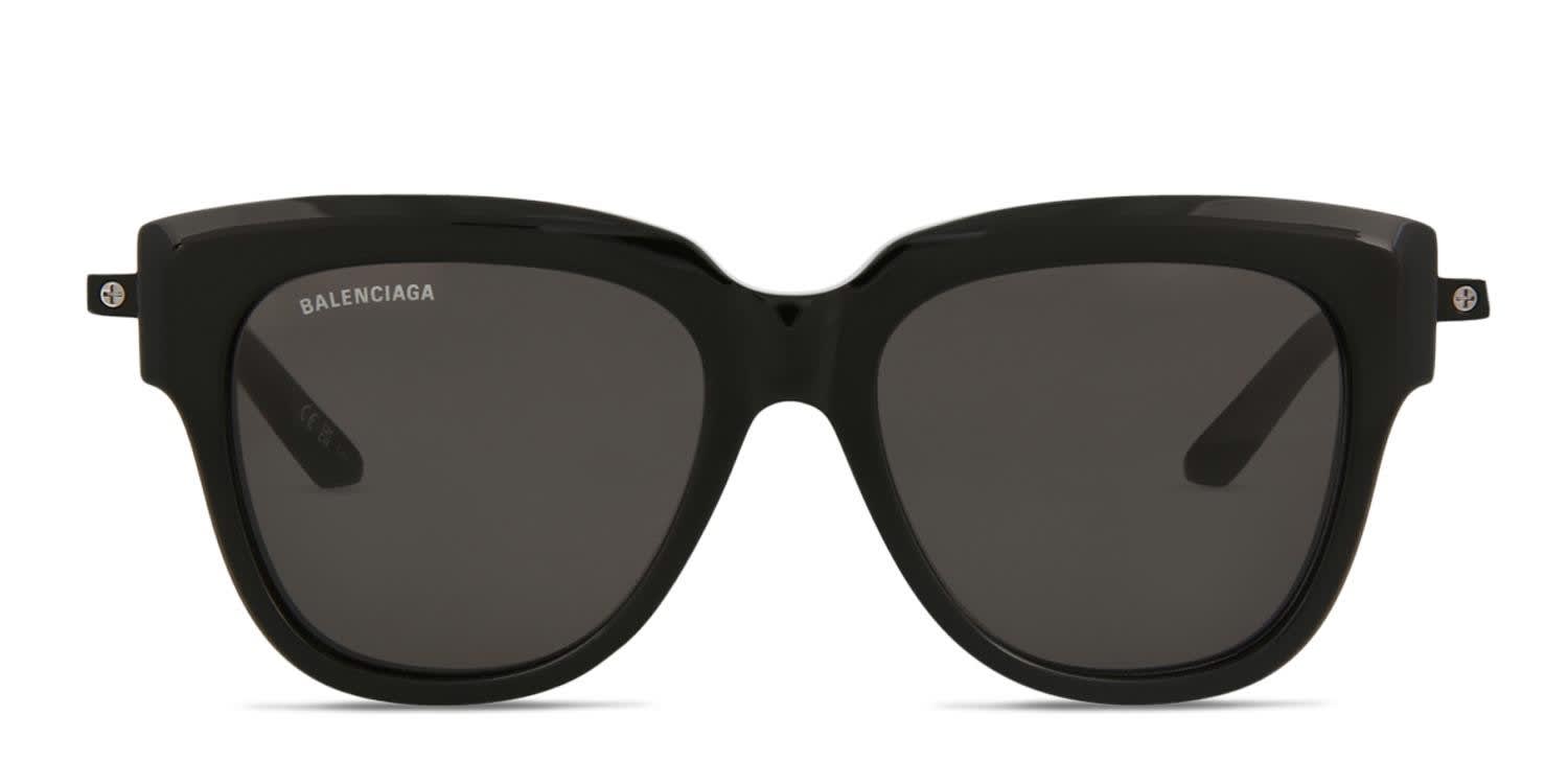 Balenciaga BB0160S Shiny Black glasses - Shiny Black - Frontal View
