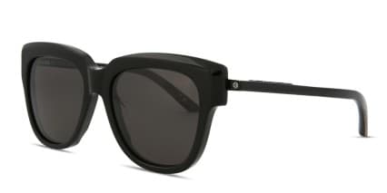 Balenciaga BB0160S Shiny Black glasses - Shiny Black - Angle View